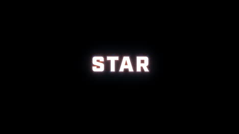 4K-text-reveal-of-the-word-"star"-on-a-black-background