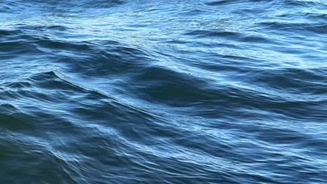 Close-up-of-vibrant-blue-ocean-waves-gently-rippling