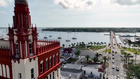 Segelboote-Bei-St.-Augustine,-Florida,-Luftaufnahme