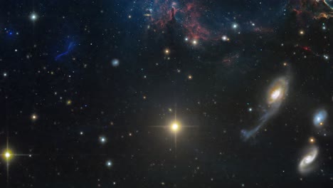 Varios-Tipos-De-Galaxias-Decoran-El-Espacio-Exterior.
