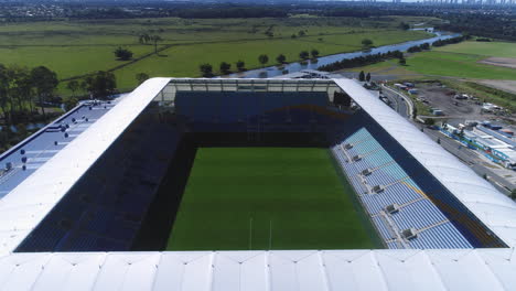 Aerial-view-of-CBus-Stadium-home-to-the-Gold-Coast-Titans-NRL-Team,-in-Robina-Gold-Coast-QLD-Australia