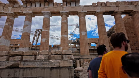 Columnas-Restauradas-En-El-Partenón-De-La-Acrópolis-De-Atenas.