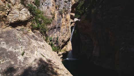 Waterfall-and-stream-with-showy-turquoise-waters