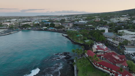 Kailua-Kona-Hawaii-Morning-Drone-Shot-May-2024---Clip-06