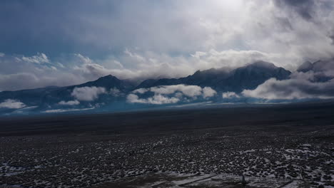 Panoramic-View-Of-Semi-Arid-Landscape-During-Sunrise