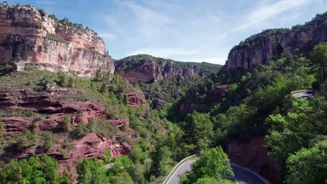 Drone-opening-shot-about-climbing-in-siurana