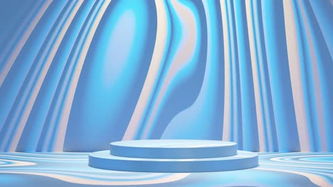 product-display-for-e-commerce-sale-discount-with-liquid-background-3d-rendering-animation-tripping-psychedelic-light-blue-sky