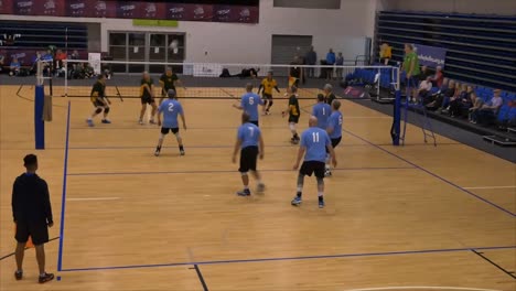 Shot-of-volleyball-players-above-years-old-gathering-in-the-world-master-game-at-Waitakere-Trust-Stadium