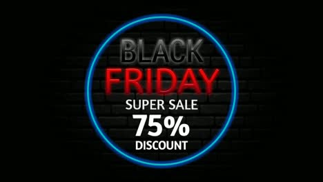 Black-Friday-Super-Sale:-75-%-Rabatt-Auf-Animation,-Motion-Graphics,-Banner-Zeichen-Für-Werbevideos