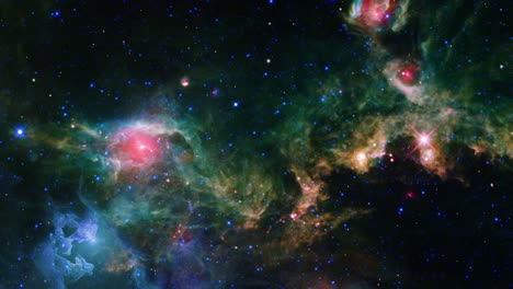 Nebulosa-Etérea,-Más-Allá-De-Las-Estrellas-En-El-Espacio.