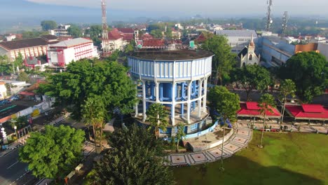 Magelang-Big-Stove-water-reservoir-from-Dutch-colonialism-era,-Java-Indonesia