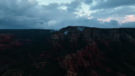 Majestic-Natural-Landscape-Of-Grand-Canyon-National-Park-At-Sunset-In-Sedona,-Arizona-USA