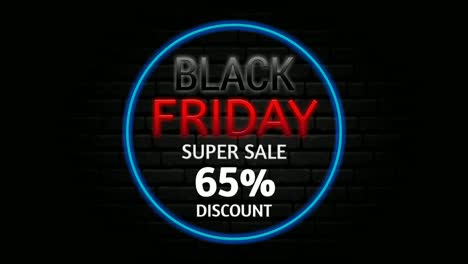 Black-Friday-super-sale-65%-off-discount-animation-motion-graphics-banner-sign-for-promo-video