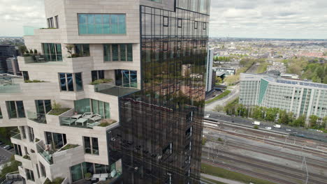 The-Valley-Amsterdam---Modern-Architecture-With-Terraced-Facade-In-Amsterdam,-Netherlands