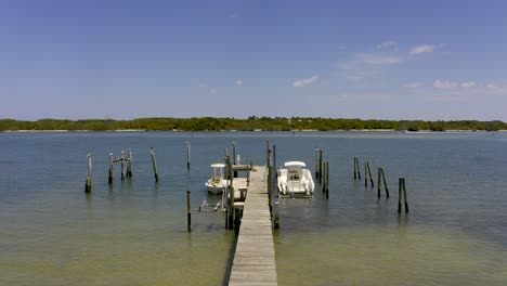 Descenso-Aéreo-Del-Muelle-En-Júpiter-Sound,-Florida