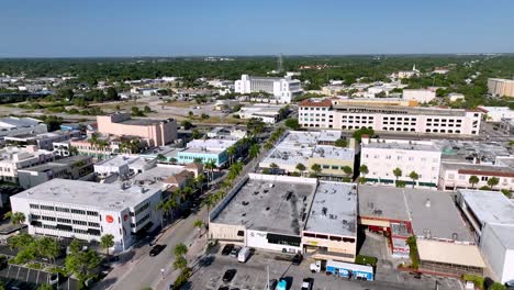 aerial-push-in-to-the-fort-pierce-florida-skyline