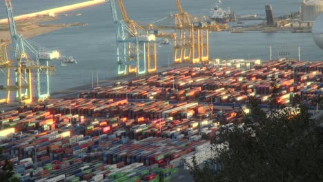 Large-cargo-port-in-Barcelona-full-with-containers-at-the-seaside-of-Barcelona