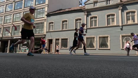 19-may-2024,-Rimi-Riga-Marathon-Latvia:-Marathon-Runners-Crowd-10km-Distance-Front-View