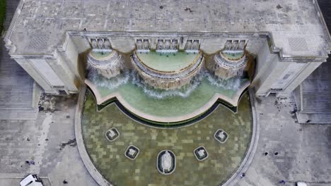 Drone-shot-of-Fonte-de-Luminosa-in-Lisbon