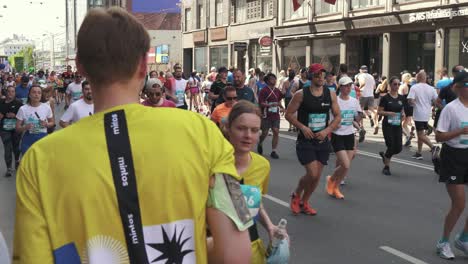 19-may-2024,-Rimi-Riga-Marathon-Latvia:-Marathon-Runners-Crowd-10km-Distance-Front-View