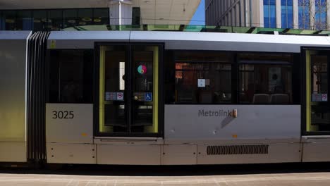 View-of-Metrolink-trams-passing-by-St