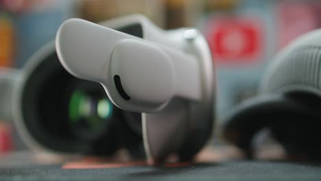 Close-Up-View-Of-Apple-Vision-Pro-Augmented-Reality-Virtual-Reality-Headset