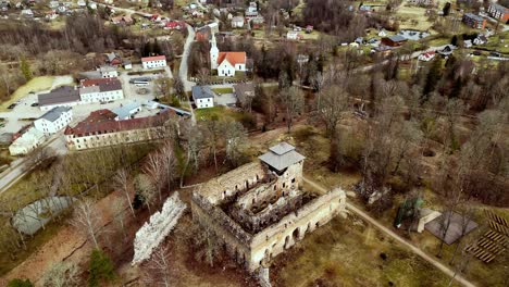 Rauna-Castle-Ruins---Ancient-Residence-Of-The-Archbishops-Of-Riga-In-Latvia