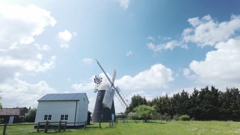 Thelnetham-restored-tower-windmill-,-Suffolk-nostalgic-landmark