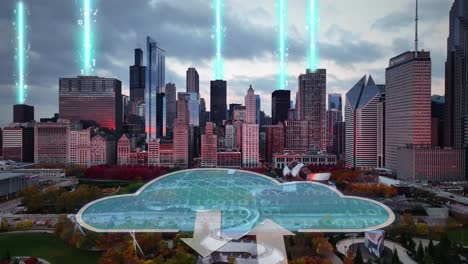 Digitales-Smart-City-Konzept-Mit-Daten-Upload-In-Die-Cloud---CGI-Rendering