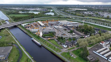 Rosmalen,-Noord-Brabant,-The-Netherlands,-March-29th,-2024:-Heijmans-construction-company-headquarters-exterior-view-in-Rosmalen