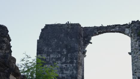 Historical-landmark-Cuartel-Ruins-in-Oslob,-Philippines