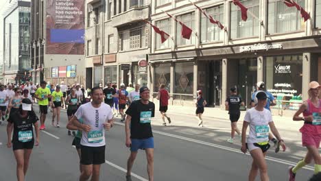 19-may-2024,-Rimi-Riga-Marathon-Latvia:-Marathon-Runners-Crowd-10km-Distance-Front-View