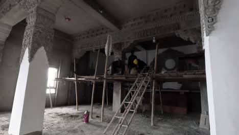 Interior-of-a-buddhist-tibetan-temple-being-constructed