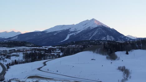 Winter-In-Colorado,-Drohne