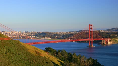 Mirador-Panorámico-Del-Puente-Golden-Gate-Con-Vistas-A-La-Bahía-En-San-Francisco,-California,-Estados-Unidos