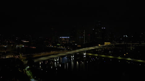 Scenic-Night-View-Of-Benjamin-Sheares-Bridge-On-Marina-Bay-In-Singapore