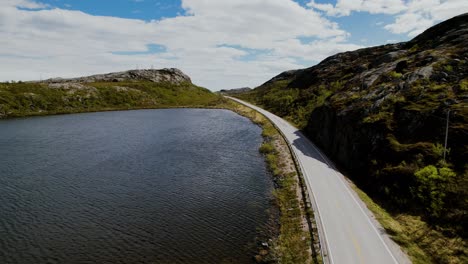 Areal-drone-shot-in-the-north-of-Norway-near-Barents-sea