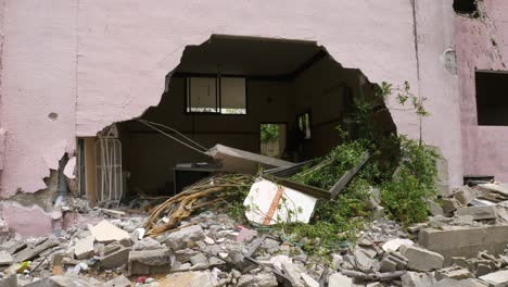 The-aftermath-of-a-Hamas-rocket-hit-maternity-ward-of-Medical-Center,-a-hospital-during-the-Israel-Hamas-war-conflict