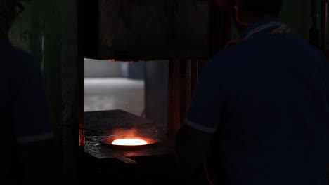 Making-forging-plant-part,-Industrial-safety-first-concept