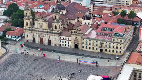 Plaza-De-Bolivar-In-Bogota-In-Cundinamarca,-Kolumbien