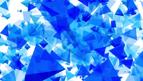 3D-Pyramide,-Polygon,-Dreieck,-Animierte-Formen-Auf-Weißem-Hintergrund,-Digitales-Geometrisches-Muster,-Bewegungsgrafik-Design,-Illusionseffekt,-Pastellfarbe,-Blau