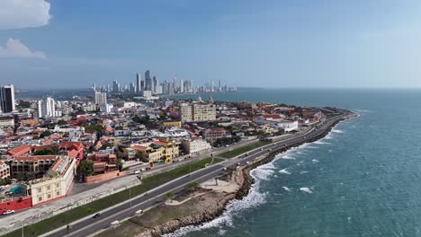 Cartagena-Skyline-At-Cartagena-De-India-In-Bolivar-Colombia