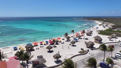 Arashi-Beach-At-Oranjestad-In-Caribbean-Netherlands-Aruba