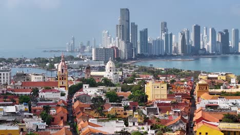 Edificios-Medievales-En-Cartagena-En-Bolívar-Colombia.