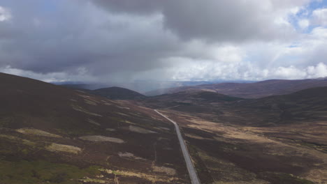 Remote-Road-in-the-Scottish-Highlands-Panoramic-Aerial-View