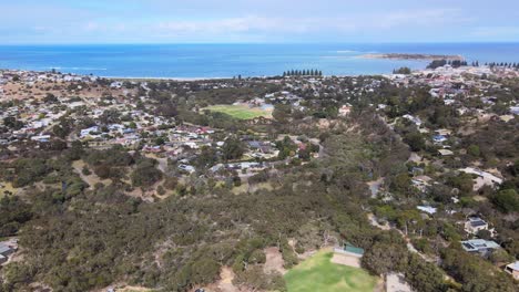 Drone-aerial-with-a-slow-pan-over-Victor-Harbour-South-Australia