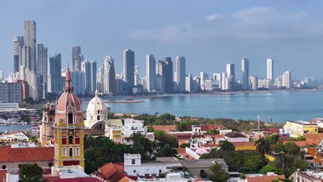 Historisches-Zentrum-Von-Cartagena-De-Indias-In-Bolivar,-Kolumbien