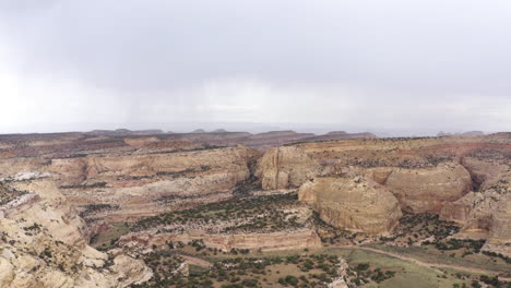 Aerial-view-captured-by-drone-area-of-Utah,-United-States