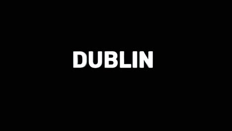 A-smooth-and-high-quality,-silver-3D-text-reveal-of-the-capital-city-"DUBLIN