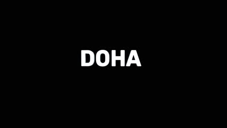 A-smooth-and-high-quality,-silver-3D-text-reveal-of-the-capital-city-"DOHA